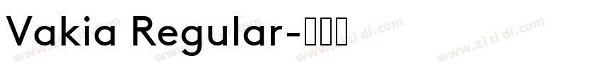 Vakia Regular字体转换